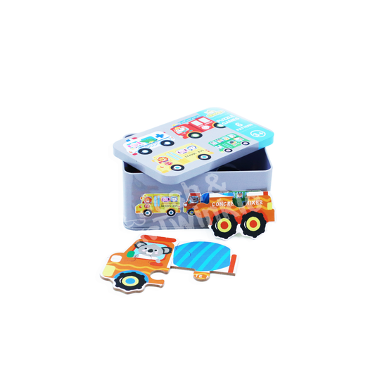 Vehicle Puzzle Tin (x6 Puzzles)