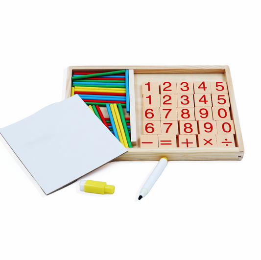 Wooden Maths Starter Kit With Whiteboard